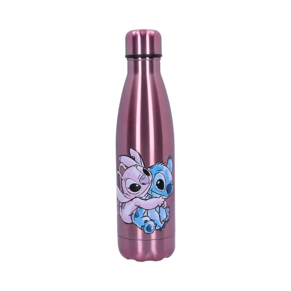 Disney Stitch and Angel Stainless Steel Water Bottle Default Title - Shot Glasses at Gift Moments