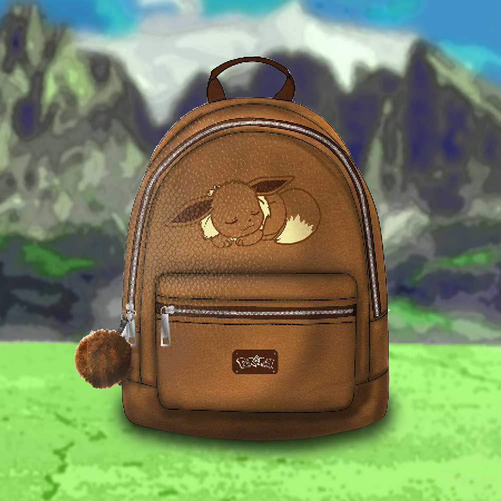 Pokémon Eevee Sleeping Backpack Brown: 1 - Bags By Pokemon