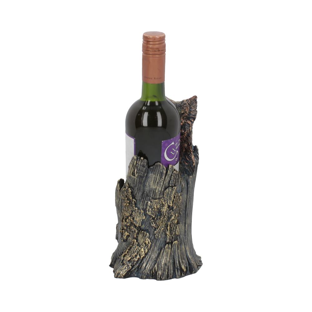 Call of the Wine Bronze Wolf Wine Bottle Holder 26cm: 4 - Guzzlers & Wine Bottle Holders By Gift Moments