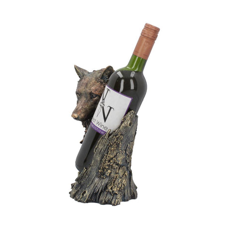 Call of the Wine Bronze Wolf Wine Bottle Holder 26cm: 3 - Guzzlers & Wine Bottle Holders By Gift Moments