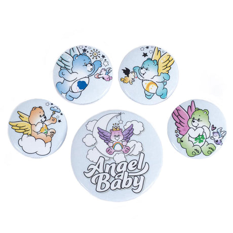 Care Bears Assorted Button Badge Set: 1 - Badges By Care Bears