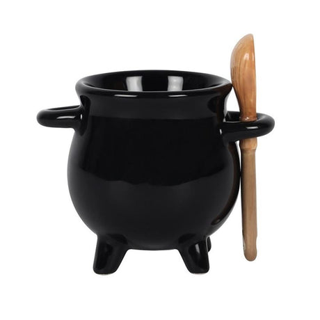 Cauldron Egg Cup with Broom Spoon: 3 - By Gift Moments