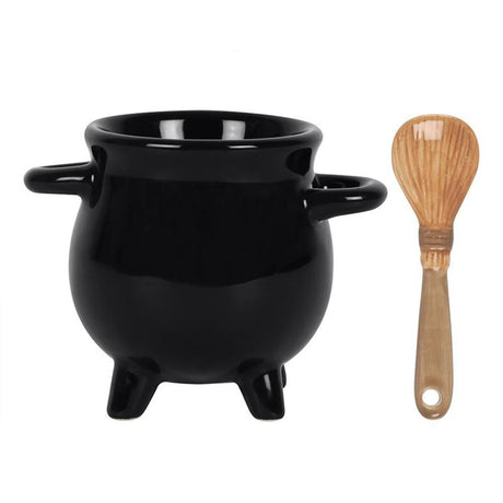 Cauldron Egg Cup with Broom Spoon: 4 - By Gift Moments