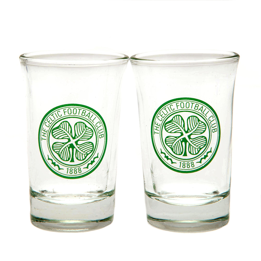 Celtic FC 2pk Shot Glass Set: 3 - Glassware By Celtic