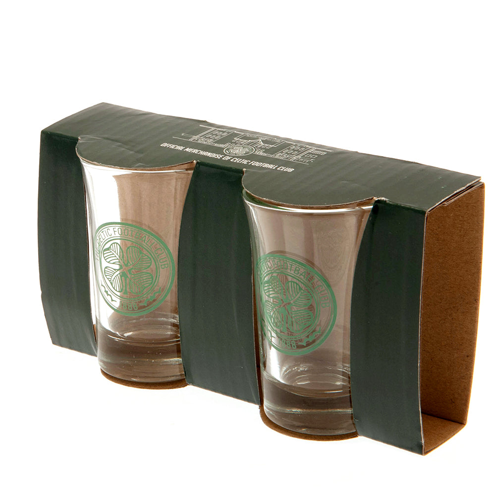 Celtic FC 2pk Shot Glass Set: 2 - Glassware By Celtic