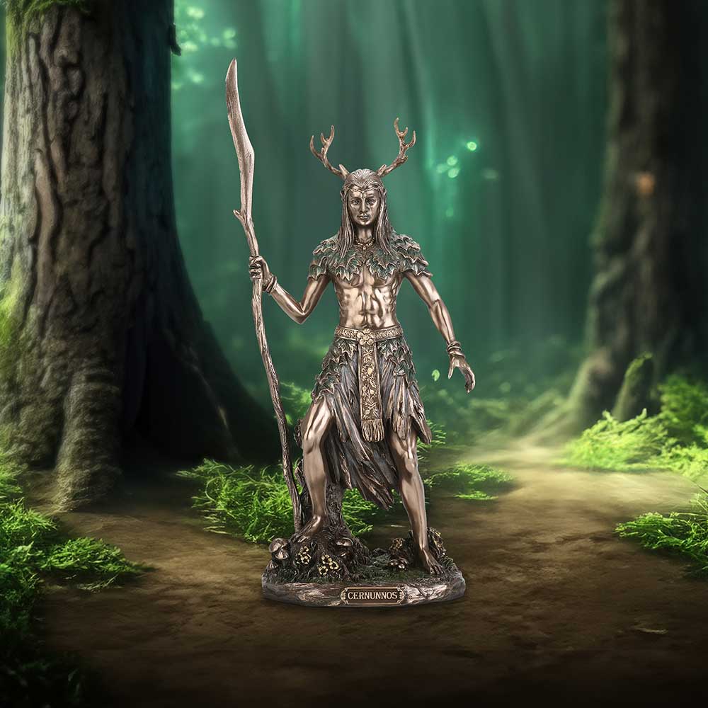 Cernunnos Bronze Figurine - Horned God: 1 - Figures & Collectables By Gift Moments