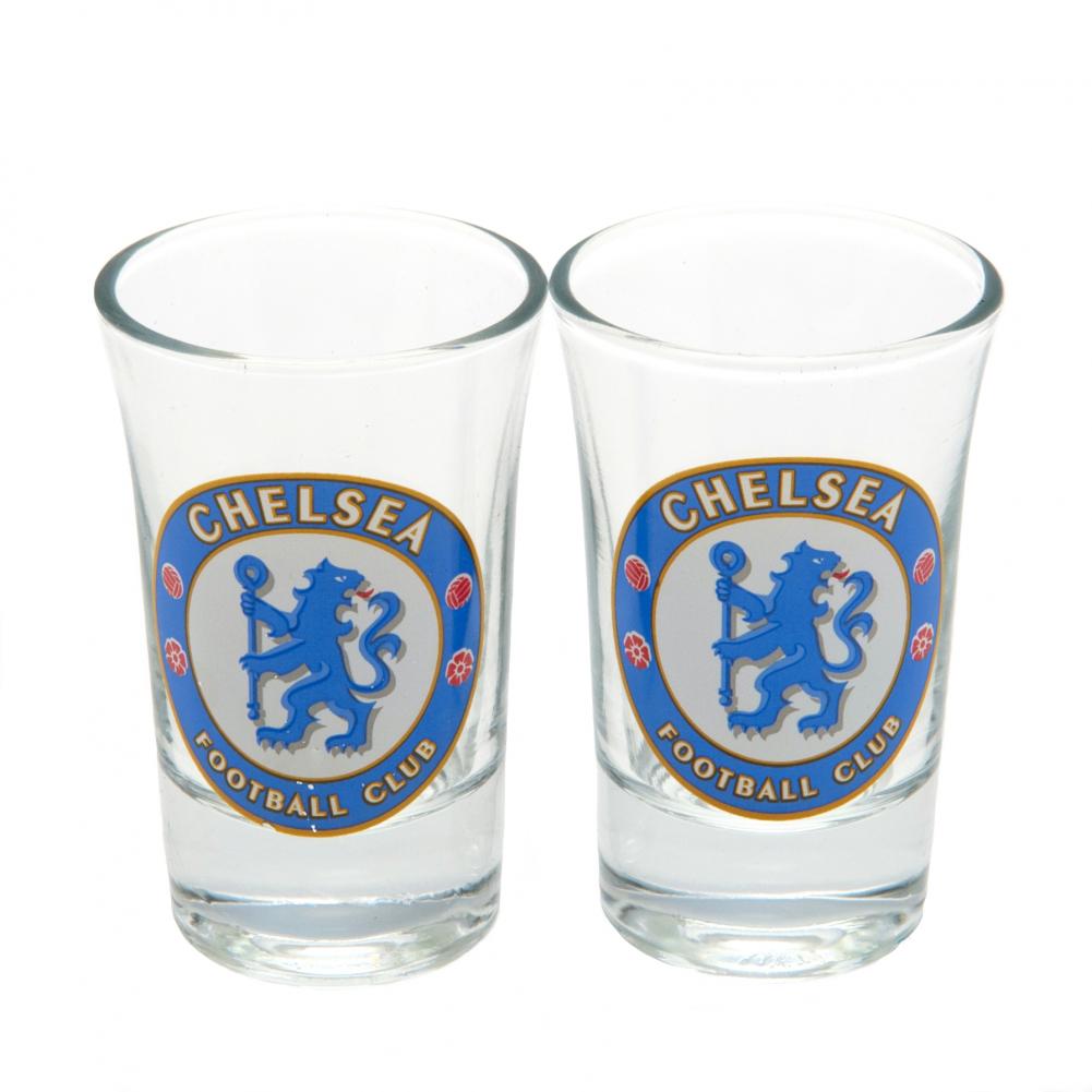 Chelsea FC 2pk Shot Glass Set: 2 - Glassware By Chelsea