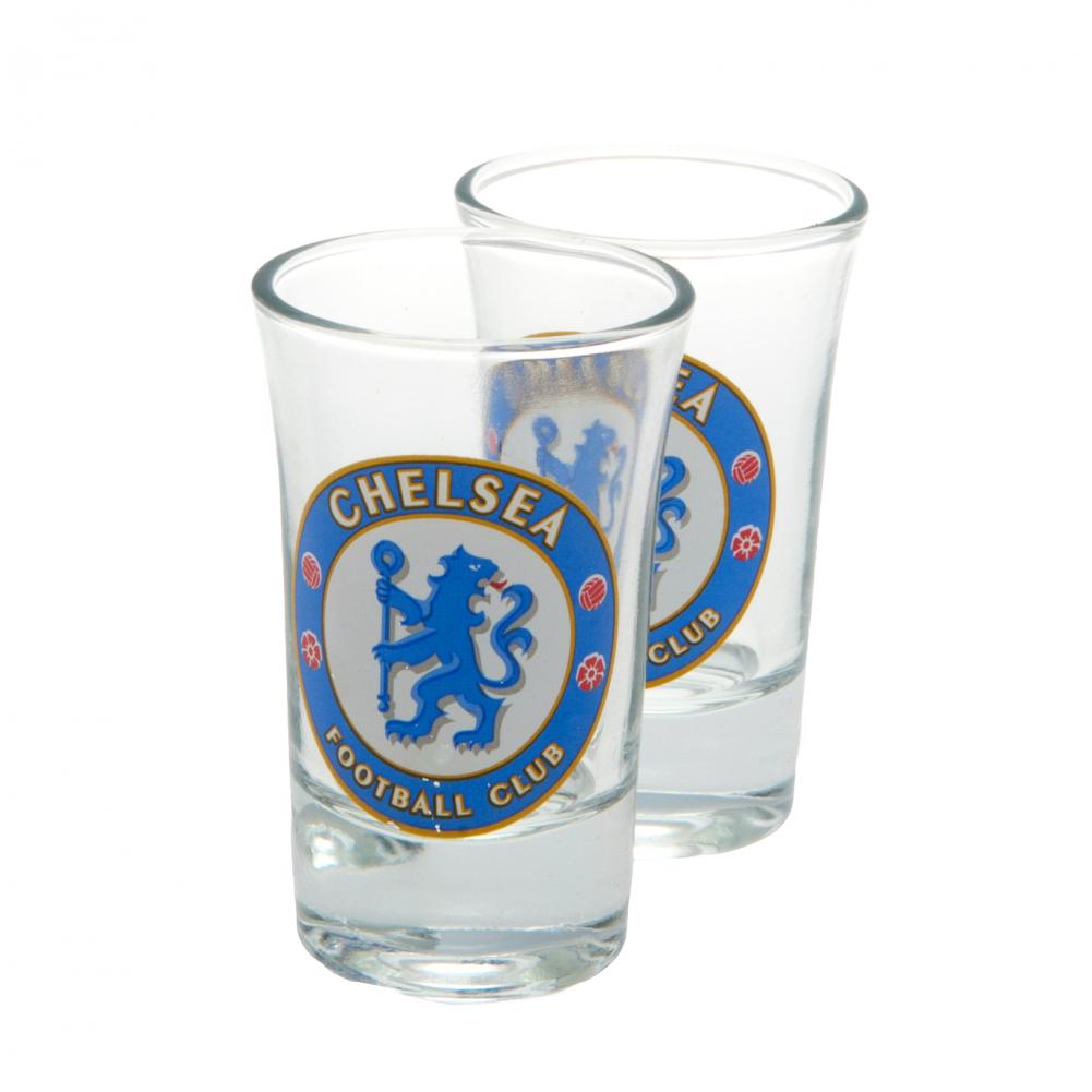 Chelsea FC 2pk Shot Glass Set: 3 - Glassware By Chelsea