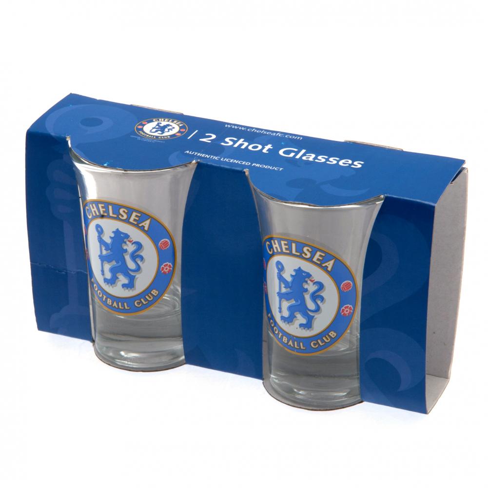 Chelsea FC 2pk Shot Glass Set: 1 - Glassware By Chelsea