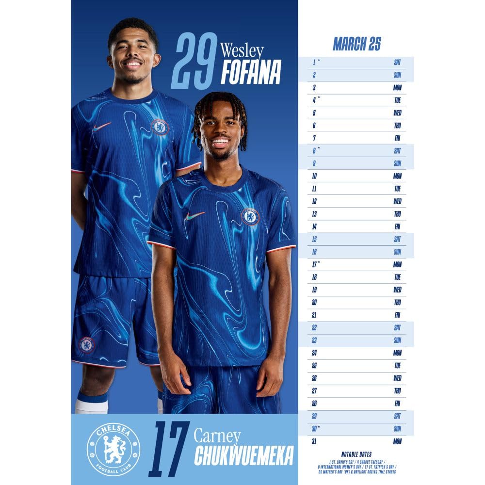 Chelsea FC A3 Calendar 2025: 2 - Calendars & Planners By Chelsea