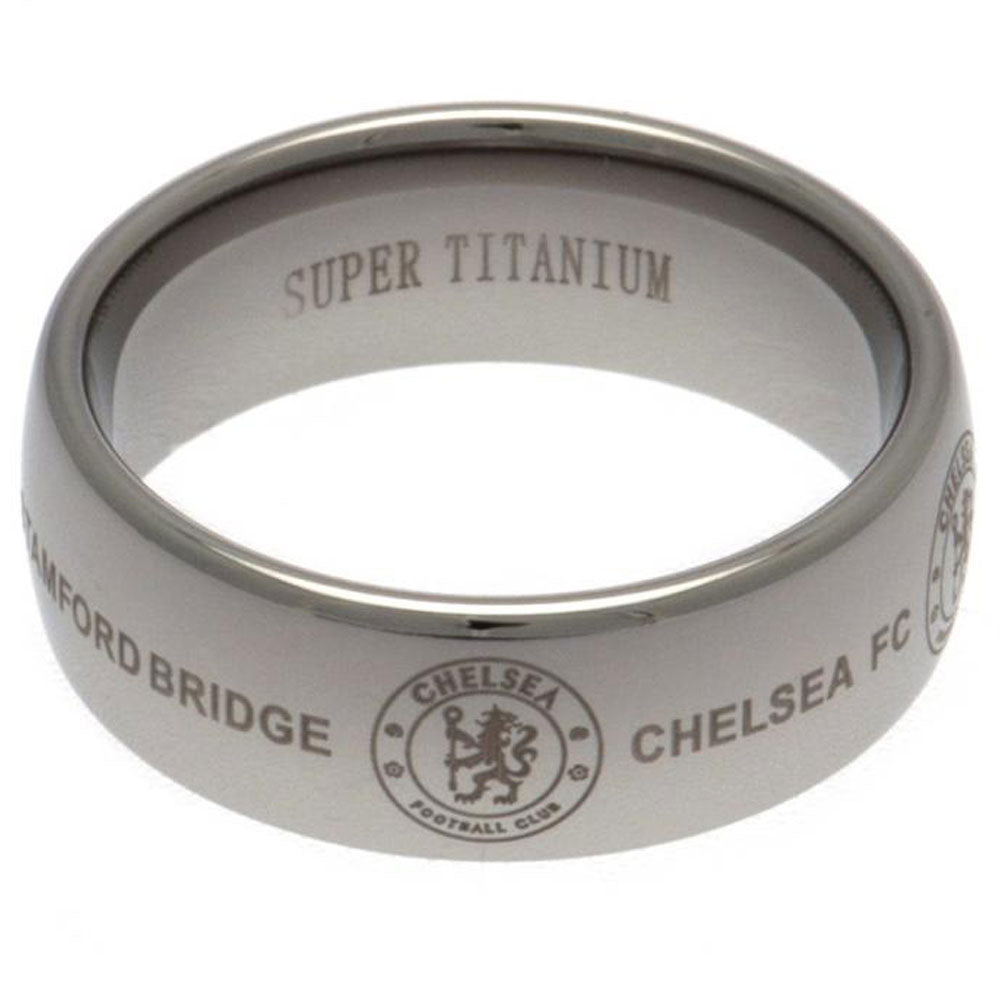 Chelsea FC Super Titanium Crest Ring: 1 - Jewellery By Chelsea