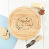 Personalised Christmas Cheese Board Set: 2 - Cheese Boards By Gift Moments