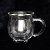 Clear Double Walled Glass Cauldron Mug: 4 - Mugs By Gift Moments