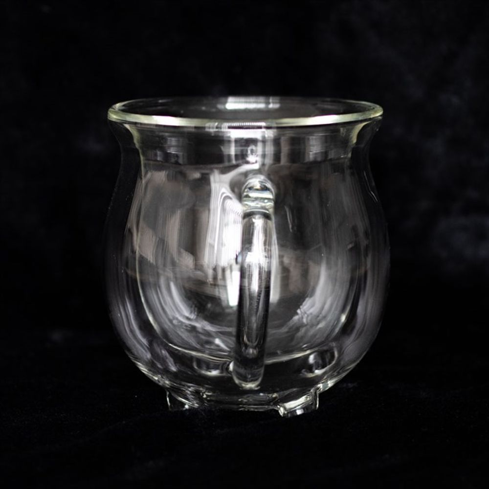 Clear Double Walled Glass Cauldron Mug: 3 - Mugs By Gift Moments