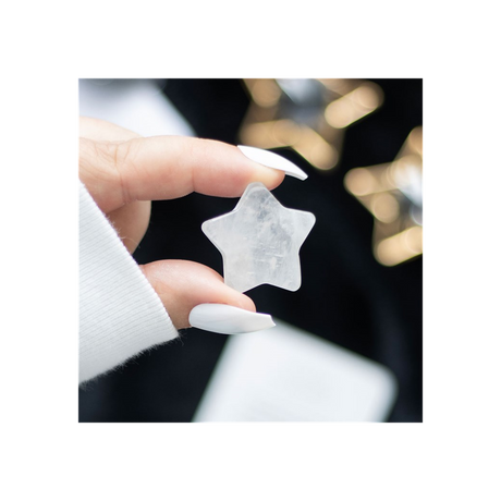 Clear Quartz Crystal Star in a Bag: 4 - By Gift Moments