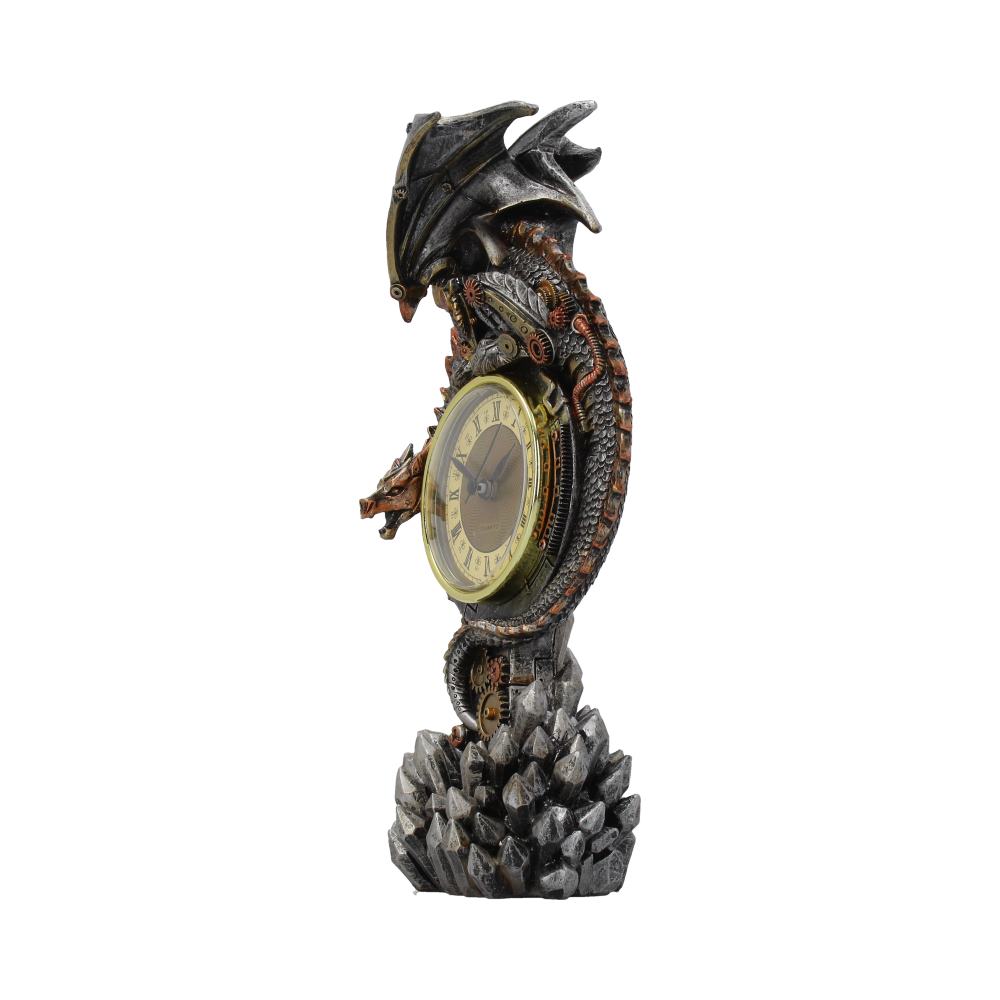 Clockwork Reign Steampunk Dragon Mantel Clock: 3 - Clocks By Gift Moments