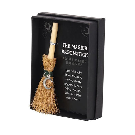 Crescent Moon Mini Magick Broomstick: 2 - By Gift Moments