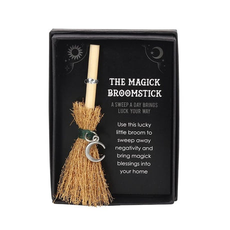 Crescent Moon Mini Magick Broomstick: 1 - By Gift Moments