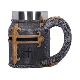 Crusader Medieval Knight Chainmail Tankard Historical Helmet Mug: 3 - Tankards By NN Designs