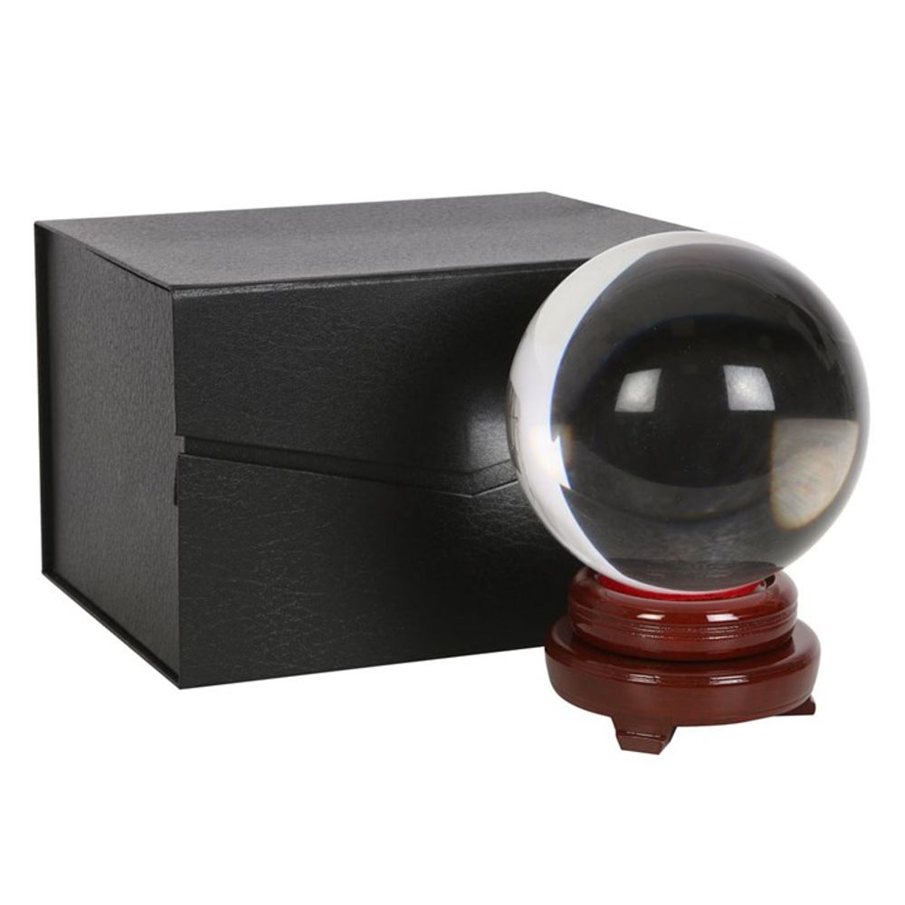 15cm Crystal Ball with Wooden Stand: 1 - By Gift Moments