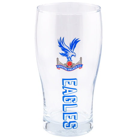 Crystal Palace FC Tulip Pint Glass: 1 - Glassware By Crystal Palace