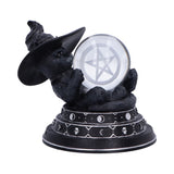 Cult Cuties Purrah Witch Cat Ornament Holding a Crystal Ball: 2 - Crystal Balls & Holders By NN Designs