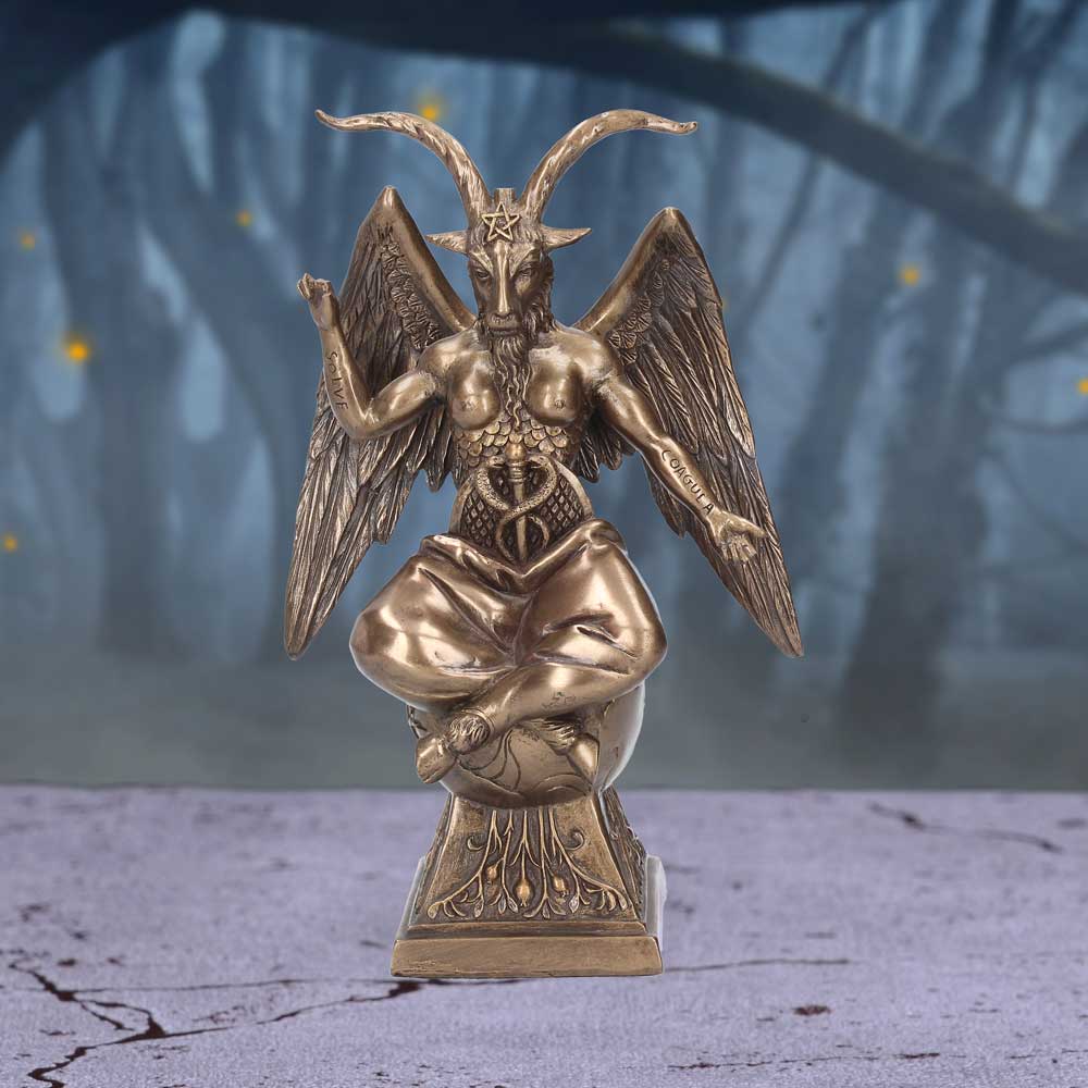 Baphomet Occult Mystical Figurine Bronze Gothic Ornament - Figurines Medium (15-29cm) at Gift Moments