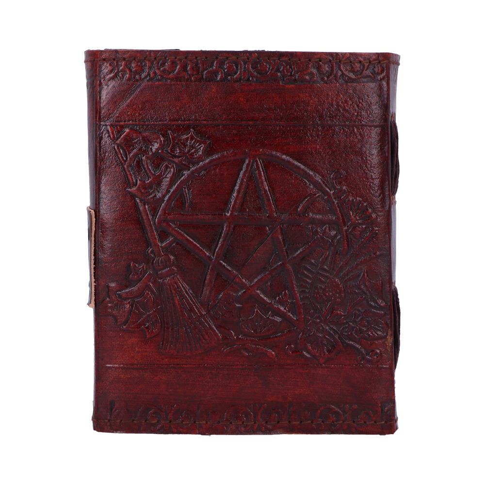 Nemesis Now Lockable Pentagram Leather Emboss Journal - Leather Journals at Gift Moments