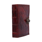 Nemesis Now Lockable Pentagram Leather Emboss Journal - Leather Journals at Gift Moments