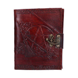 Nemesis Now Lockable Pentagram Leather Emboss Journal Default Title - Leather Journals at Gift Moments