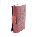 Nemesis Now Lockable Double Dragon Leather Embossed Journal - Leather Journals at Gift Moments