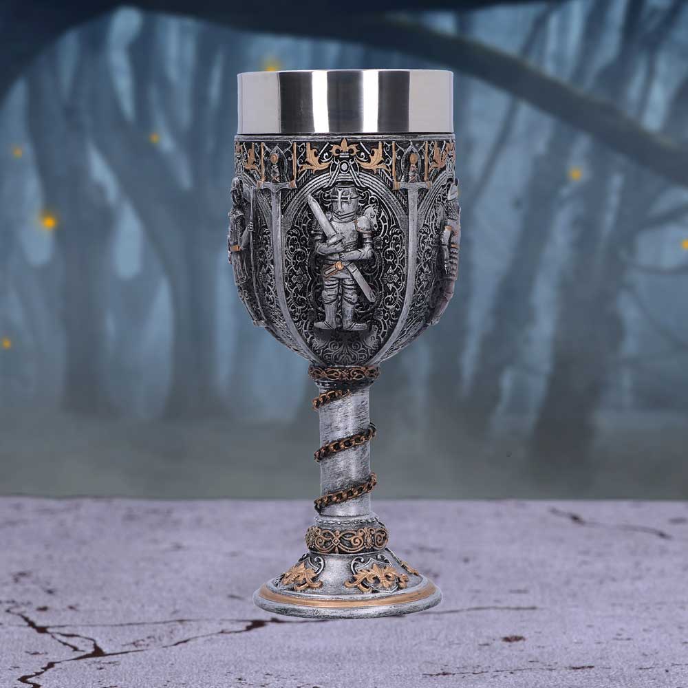 Medieval Knight Chain Wine Goblet - Goblets & Chalices at Gift Moments