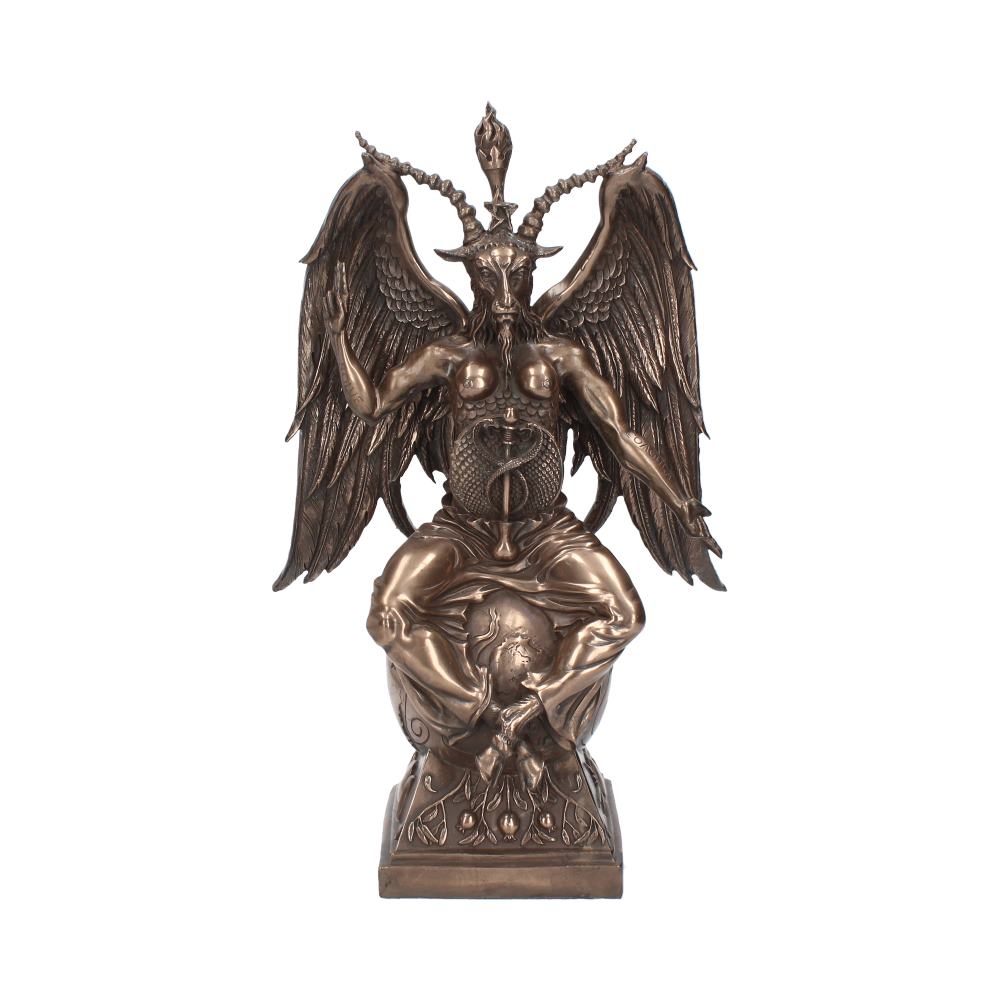 Bronzed Baphomet Occult Sabatic Goat Large Figurine 38cm Default Title - Figurines Large (30-50cm) at Gift Moments