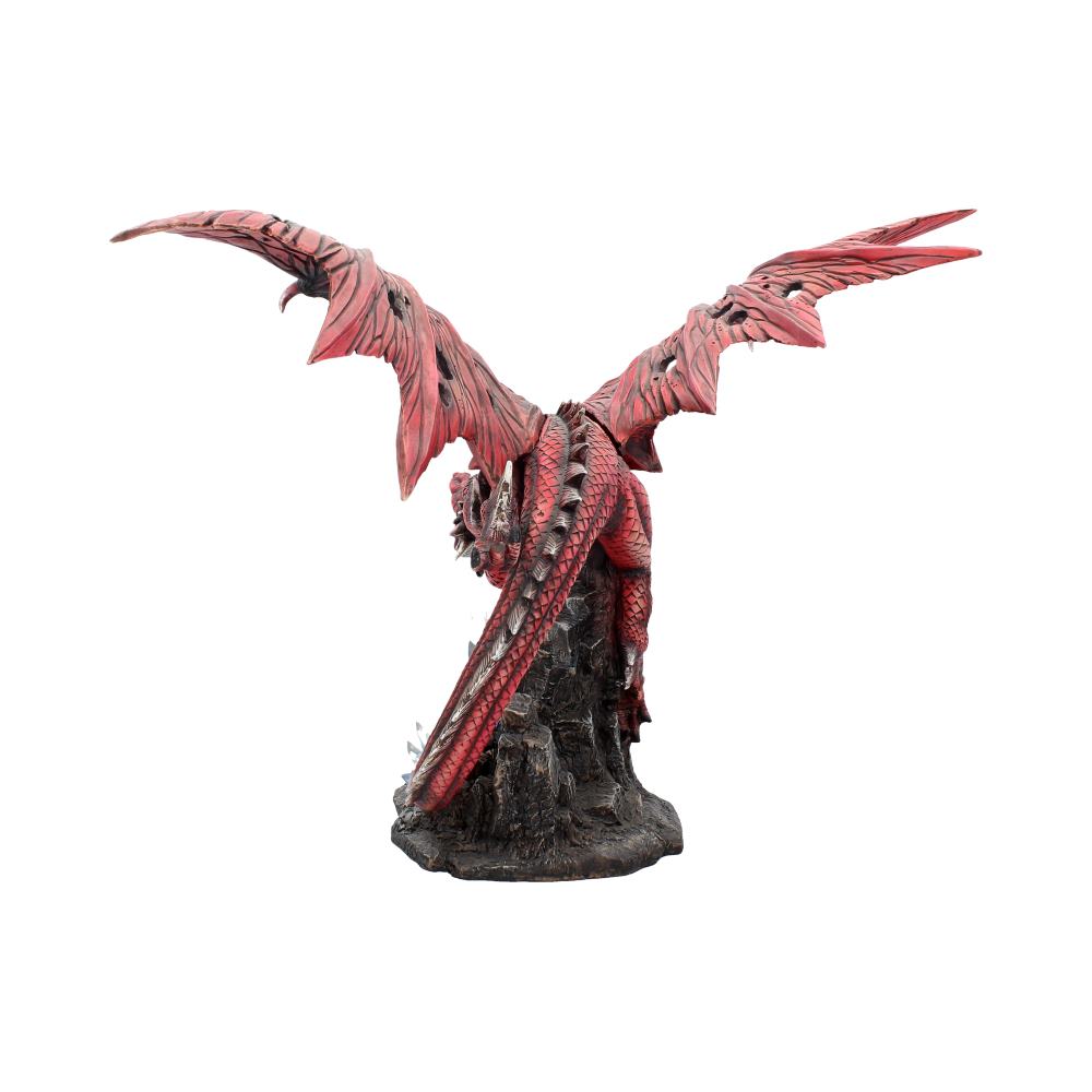 Fraener's Wrath Large Red Dragon Figurine - Figurines Extra Large (Over 50cm) at Gift Moments