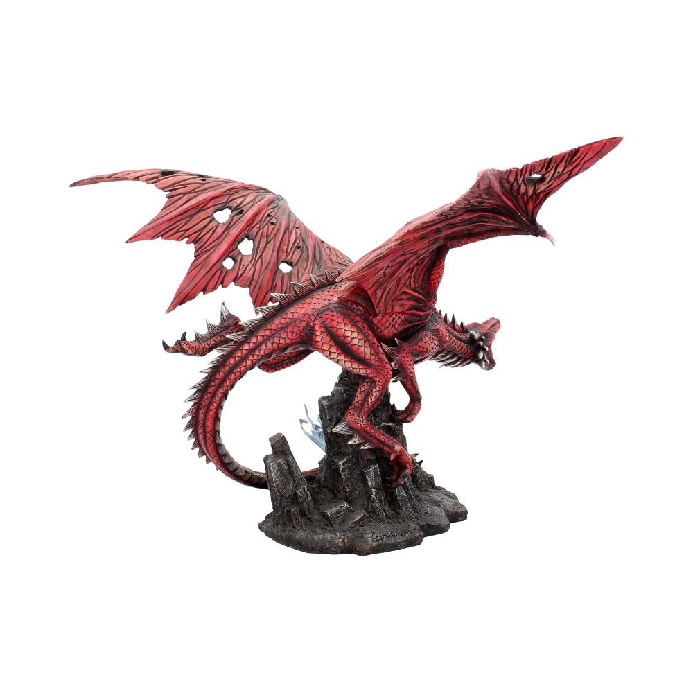 Fraener's Wrath Large Red Dragon Figurine - Figurines Extra Large (Over 50cm) at Gift Moments