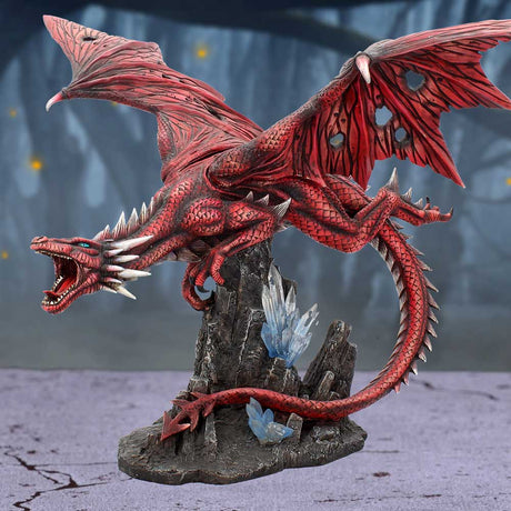 Fraener's Wrath Large Red Dragon Figurine - Figurines Extra Large (Over 50cm) at Gift Moments