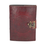 Lockable Tree Of Life Red Leather Journal 15 x 21cm Default Title - Leather Journals at Gift Moments