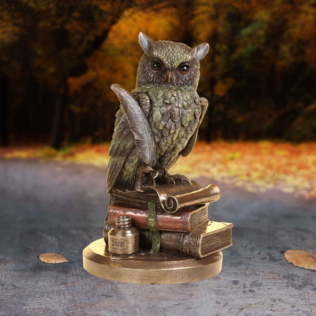 Ulula Bronze Academic Owl Figurine - Figurines Medium (15-29cm) at Gift Moments