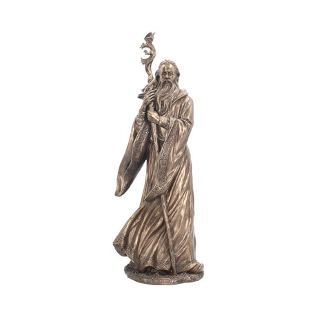 Bronzed Merlin Large Figurine 47cm Default Title - Figurines Large (30-50cm) at Gift Moments