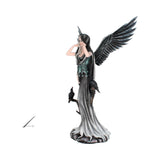 Sorrel Large Dark Angel Fairy and Raven Figurine - Figurines Extra Large (Over 50cm) at Gift Moments