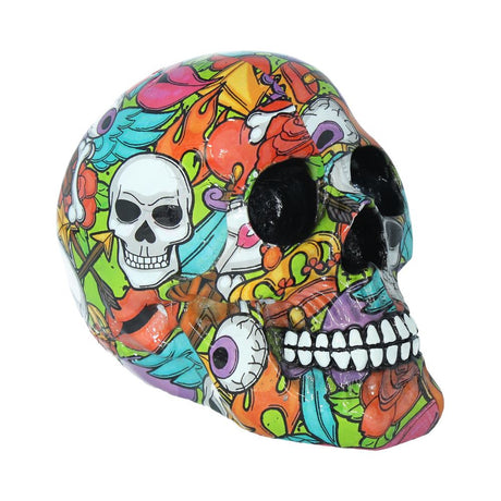 Calypso Graphic Art Printed Skull Default Title - Figurines Medium (15-29cm) at Gift Moments