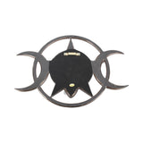 Bronzed Triple Moon Cycle Of Life Goddess Plaque 30cm - Wall Hanging Sculptures at Gift Moments