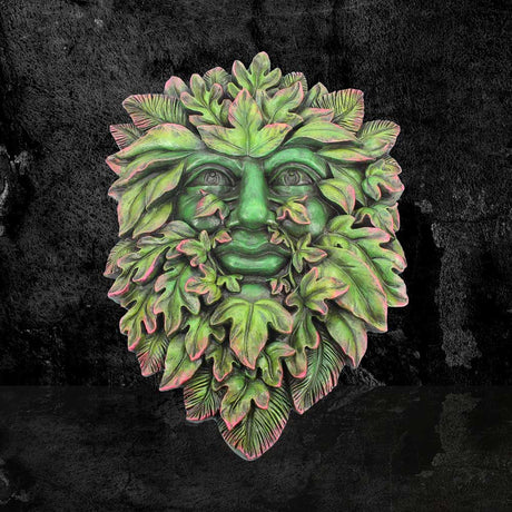 Beltane's Bourgeon Wall Hanging Wall Mounted Tree Spirit Green Man - Wall Hanging Sculptures at Gift Moments