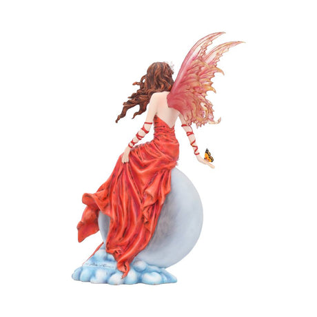 Nene Thomas Crimsonlily Red Moon Fairy and Butterfly Companion Figurine - Figures & Collectables at Gift Moments