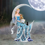 Wind Moon Fairy with Cat Figurine - Figures & Collectables at Gift Moments