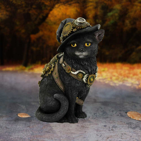 Clockwork Kitty Figurine Steampunk Cat Ornament - Figures & Collectables at Gift Moments