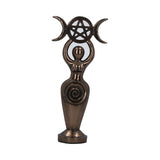 Triple Goddess Figurine Bronzed Wiccan Idol Ornament - Figures & Collectables at Gift Moments