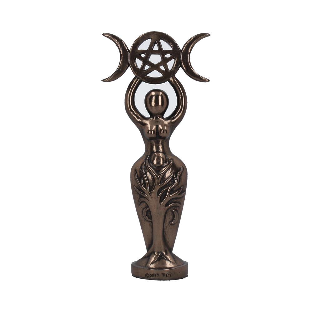 Triple Goddess Figurine Bronzed Wiccan Idol Ornament Default Title - Figures & Collectables at Gift Moments