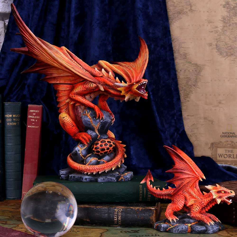 Adult Fire Dragon By Anne Stokes 24.5cm - Figures & Collectables at Gift Moments