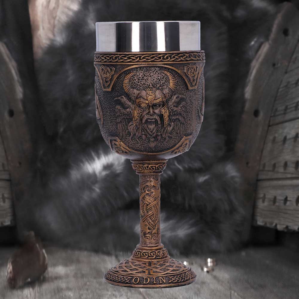 Odin Norse God of Wisdom and War Goblet - Goblets & Chalices at Gift Moments